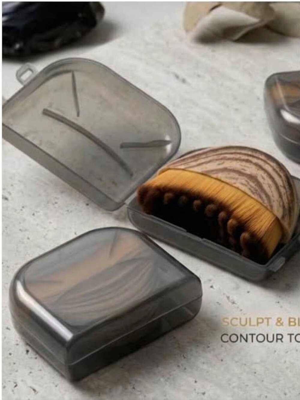 Lot of 2 Lymphatic Contour Face Brush Set for Sculpting & Depuffing Brand New